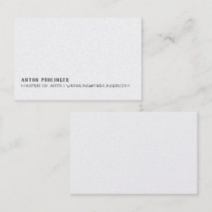 Carte de visite minimaliste en noir et blanc