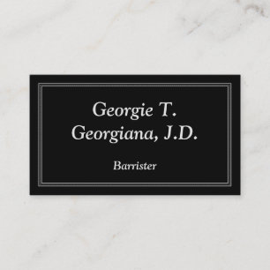 Carte de visite minimaliste et traditionnelle de b