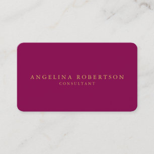 Carte De Visite Minimaliste féminine Rose or professionnel tendanc
