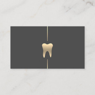 Carte De Visite Minimaliste Gold Dental