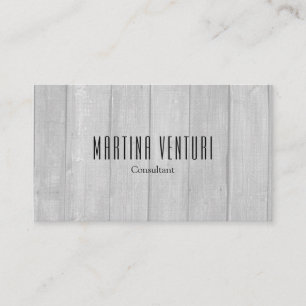 Carte De Visite Minimaliste Gris Professionnel Gris Plat