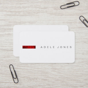 Carte de visite minimaliste moderne