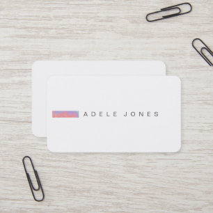 Carte de visite minimaliste moderne
