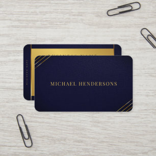 Carte De Visite Minimaliste moderne Dusky & Golden professionnel