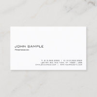 Minimaliste Moderne Élégant Professionnel Blanc