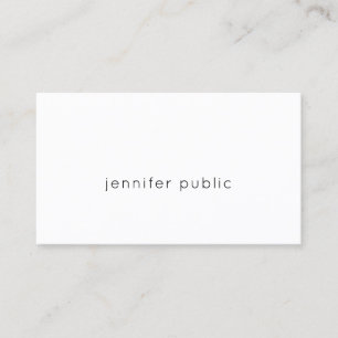 Carte De Visite Minimaliste Moderne Élégant Professionnel Simple