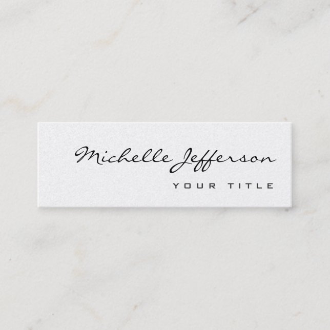 Carte de visite minimaliste moderne et tendance (Devant)