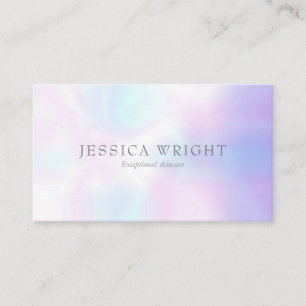 Carte De Visite Minimaliste Moderne Iridescent Professionnel