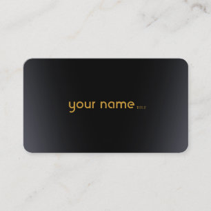 Carte De Visite Minimaliste Moderne Métal Schwarz