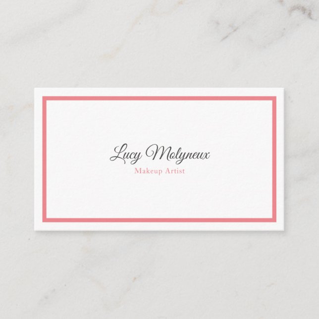 Carte De Visite Minimaliste Moderne Professionnel (Devant)