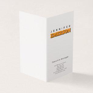 Carte De Visite Minimaliste moderne professionnel plain 