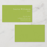 Minimaliste Muted Lime Green Élégant Professionnel