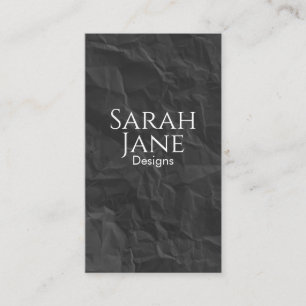 Carte de visite minimaliste noir et blanc