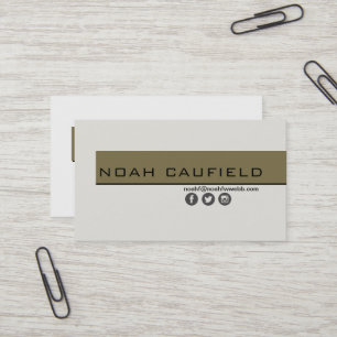 Carte de visite minimaliste personnalisé Modèle si