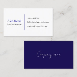 Carte de visite minimaliste pour professionnels