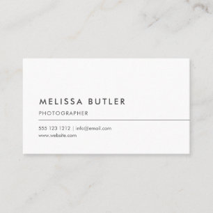 Carte De Visite Minimaliste professionnel simple