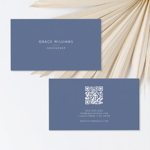 Carte De Visite Minimaliste QR Code Professionnel