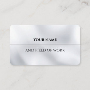 Carte de visite minimaliste Silver