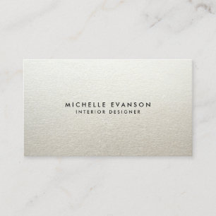 Carte De Visite Minimaliste Silver Simple Professionnel