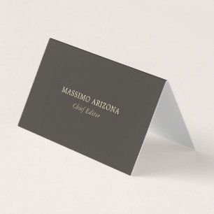 Carte De Visite Minimaliste Simple Plain Moderne Original
