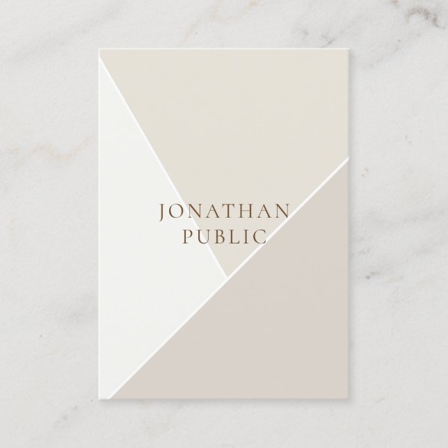 Carte De Visite Minimaliste simple professionnel de modèle moderne (Devant)