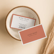 Minimaliste Terracotta Boho Moderne tendance Uniqu