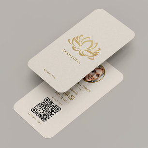 Carte De Visite Minime Wellness Coach Thérapiste Sand Lotus