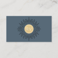 Minuit Blue Gold Monogramme Halo