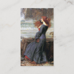 Carte De Visite Miranda - la tempête - John William Waterhouse
