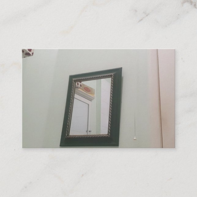 Carte De Visite Mirror on the wall business card (Devant)