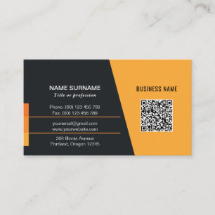Carte De Visite Mise en réseau code QR personnel ou entreprise