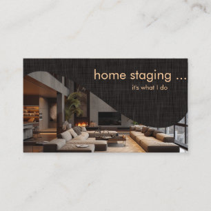 Carte De Visite Mise en scène de maison chic moderne