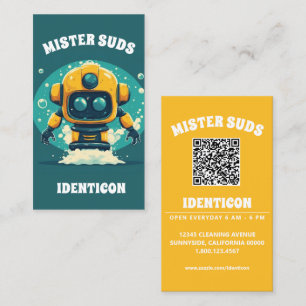 Carte De Visite MISTER SUDS WASH avec code QR