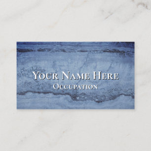 Carte De Visite Misty Blue abstrait Granite marbre motif