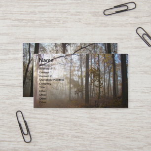 Carte De Visite Misty Morning dans la forêt