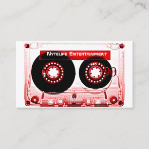 Carte De Visite Mixtape rouge