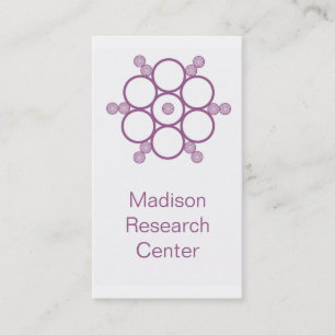 Carte de visite Mod Cercles, violet
