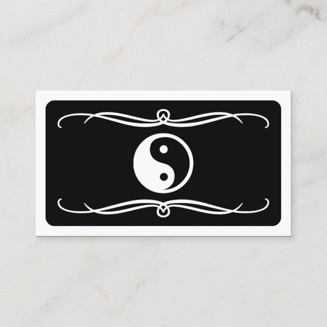 Carte De Visite mod yin yang (personnalisable en couleur) (Devant)