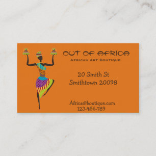 Carte De Visite Mode africaine d'Africain de magasin de boutique