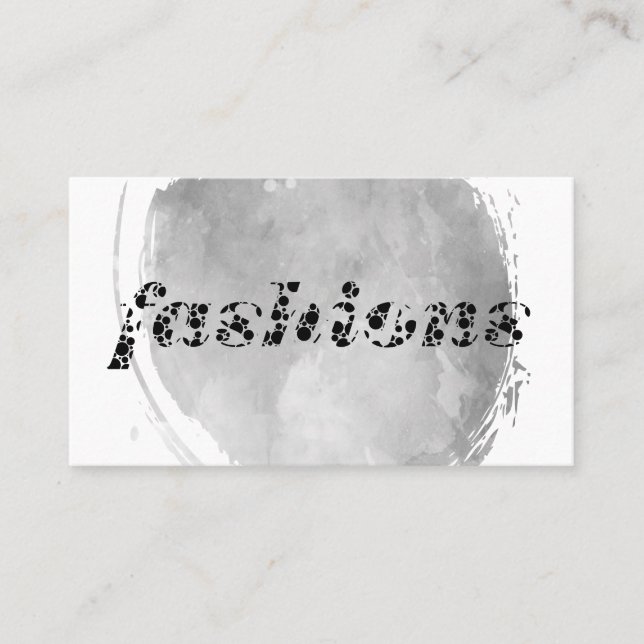 Carte De Visite Mode / Aquarelle broyée (Devant)