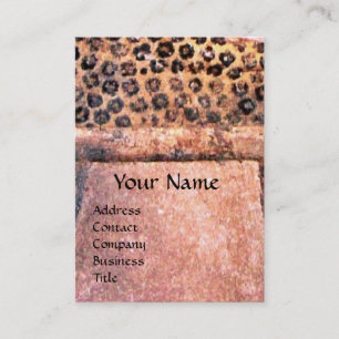 Carte De Visite MODE & BEAUTÉ DE MONOGRAM D'ÉGYPTE ANTIQUE, rose