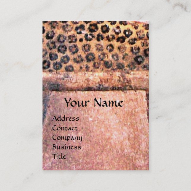 Carte De Visite MODE & BEAUTÉ DE MONOGRAM D'ÉGYPTE ANTIQUE, rose (Devant)