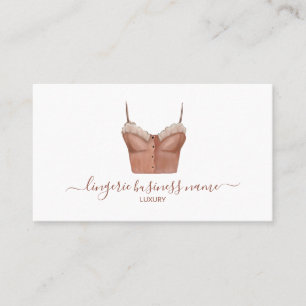 Carte De Visite Mode Lingerie Aquarelle