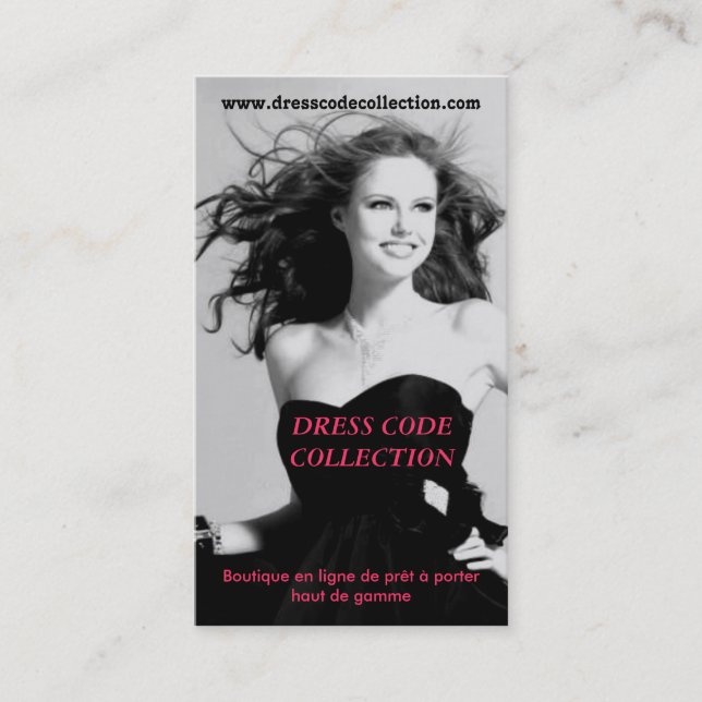 CARTE DE VISITE MODE STYLISME PRET A PORTER (Devant)