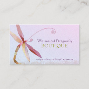 Carte De Visite Mode unique, colorée de libellule