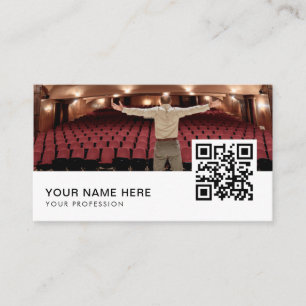 Carte De Visite Modèle Acteur QR Code voiture d'entreprise