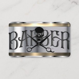 Carte de visite Modèle barbier