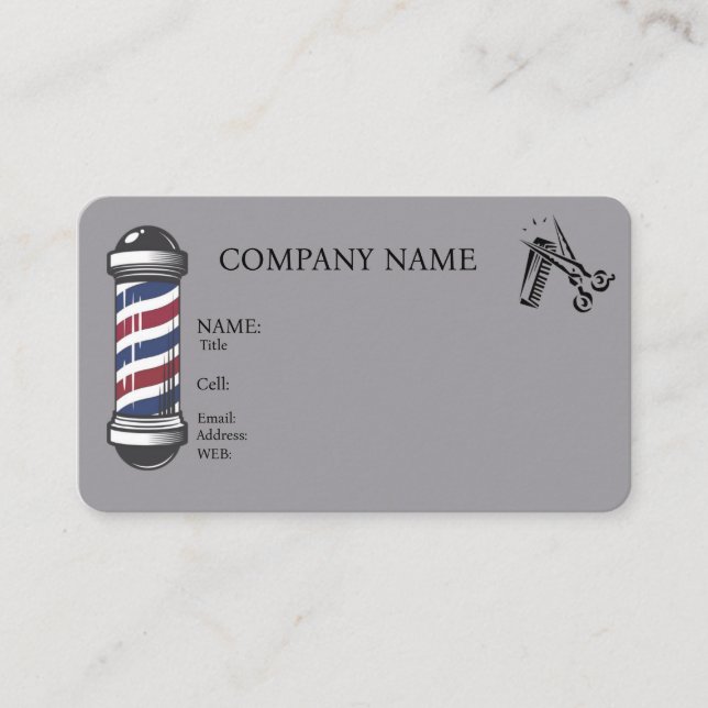 CARTE DE VISITE MODÈLE BASIC (Devant)