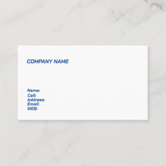 CARTE DE VISITE MODÈLE BASIC