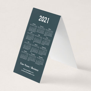 Carte De Visite modèle calendrier de l'art japonais 2020
